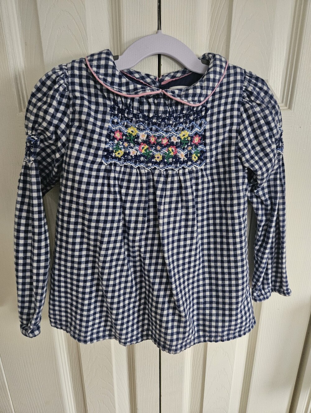 Boden Girls Embroidered Top Size 4/5